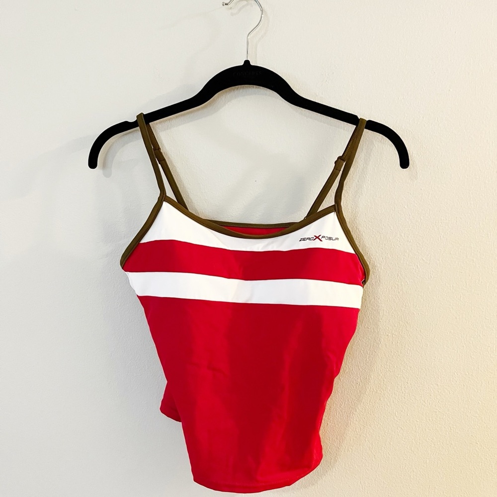 Zeroxposur Adjustable Strap Tankini Swimsuit Top